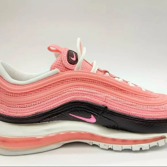 Nike Pink and Black Air Max 97 Sneakers - Picture 6 of 10